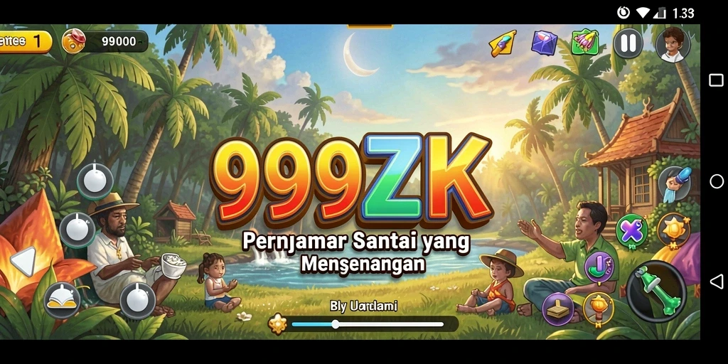 Tampilan gameplay 999ZK yang menarik dan berwarna.