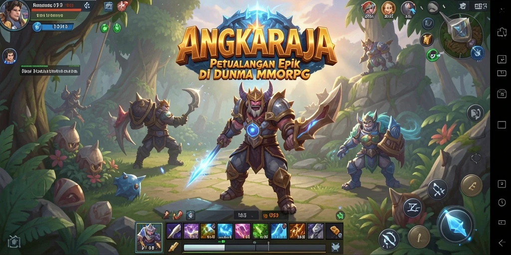 Tangkapan layar gameplay ANGKARAJA yang mendebarkan di dunia MMORPG.