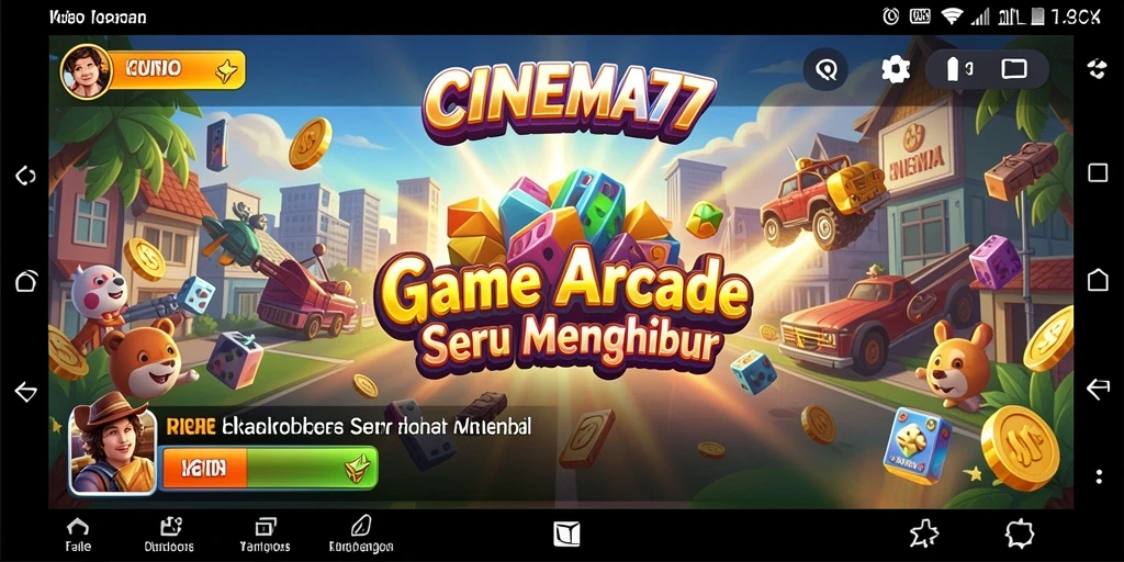 Tampilan gameplay seru di CINEMA77 dengan karakter yang dinamis.