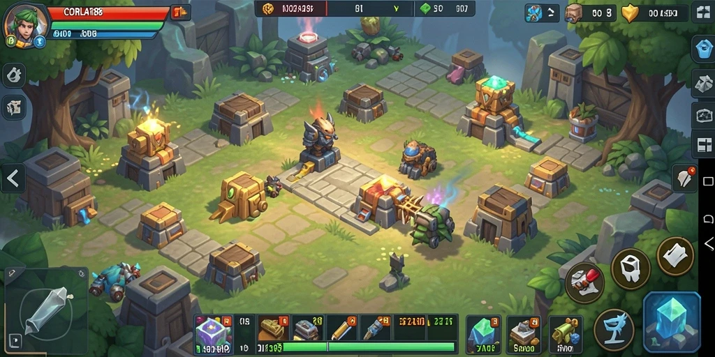 Tangkapan layar gameplay intens dan strategis dari CORLA188.