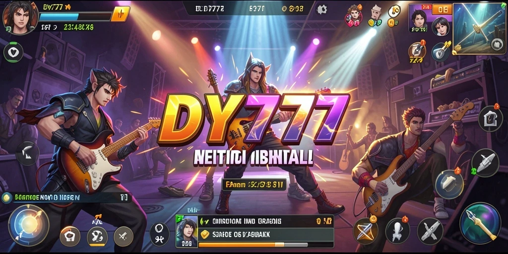 Tampilan gameplay aplikasi DY777 yang seru dan interaktif.