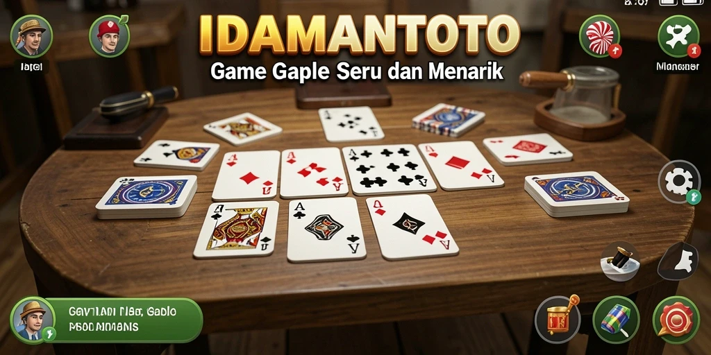 Tampilan gameplay Gaple yang menarik di IDAMANTOTO.
