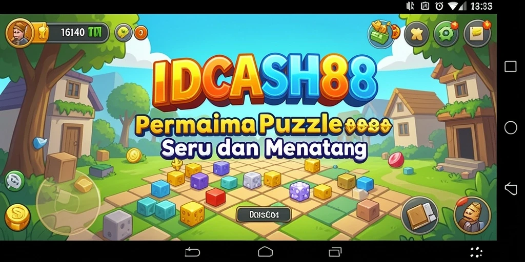 Tampilan gameplay IDCASH88 yang menarik dengan berbagai teka-teki.