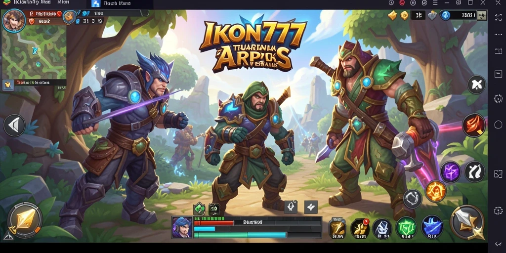 Tangkapan layar gameplay <strong>IKON777</strong> menunjukkan aksi pertempuran yang mendebarkan.