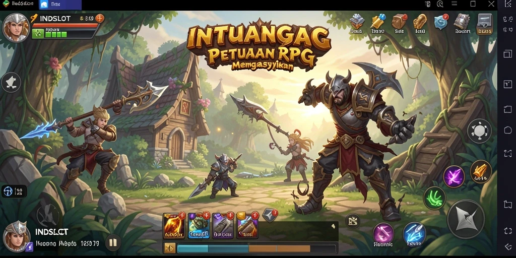 Tangkapan layar INDSLOT menunjukkan aksi pertempuran yang mendebarkan.