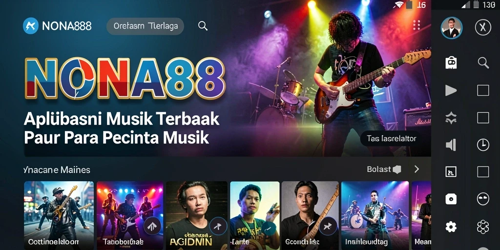 Tampilan gameplay menarik dari NONA88 yang menampilkan interaksi musik.