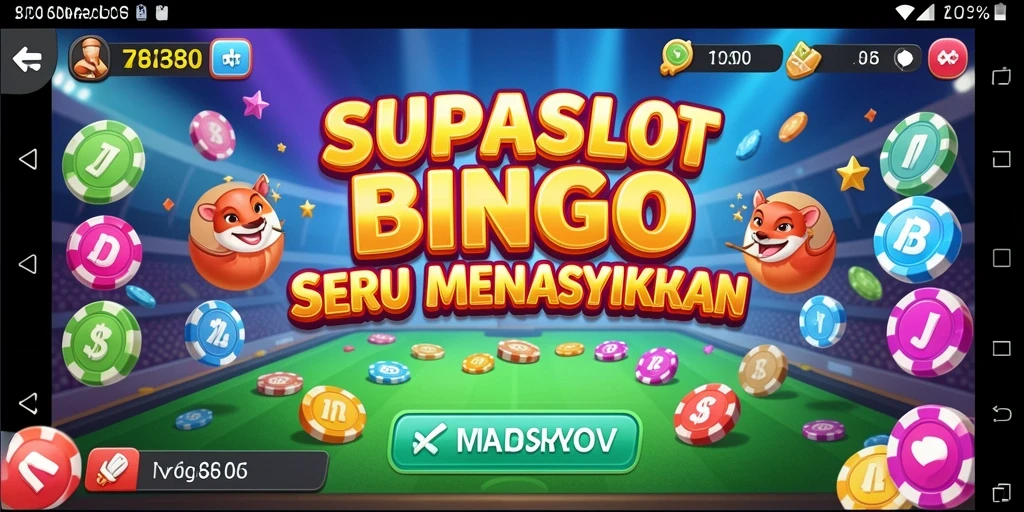 Tampilan gameplay menarik dari SUPRASLOT yang penuh aksi bingo.