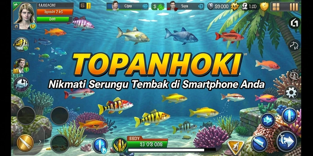 Tampilan gameplay Tembak Ikan yang seru dan menegangkan.