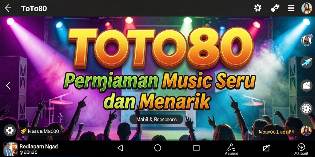 Tampilan gameplay TOTO80 yang menarik dengan tantangan musik.