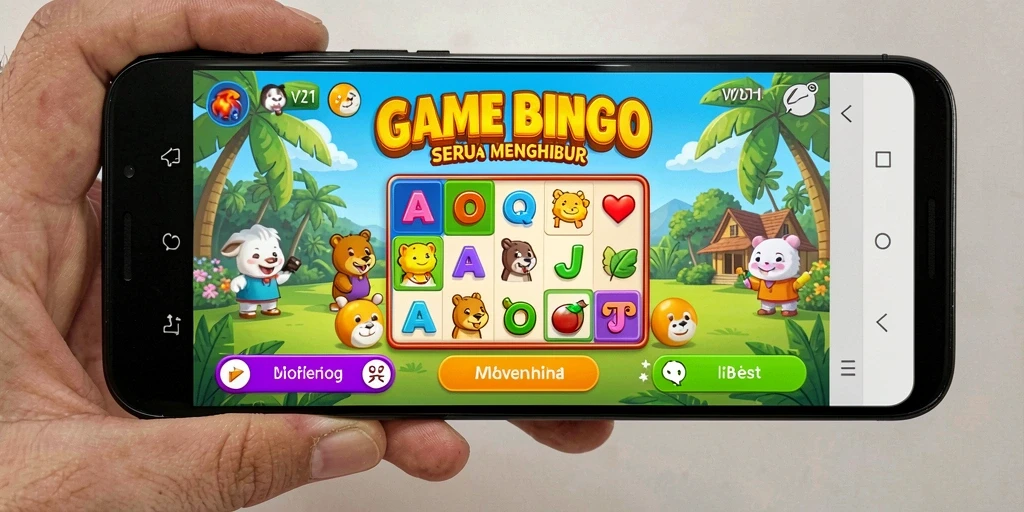 Tampilan gameplay Bingo di V21 yang menarik.